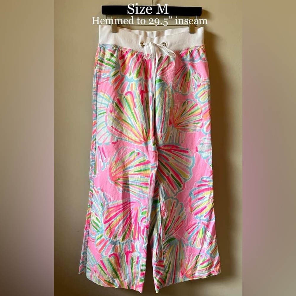 Lilly Pulitzer Shellebrate Linen Beach Pants